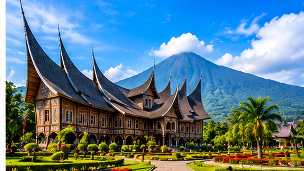 Pemandangan Kota Padang dengan lanskap perbukitan dan kawasan perkotaan Sumatera Barat