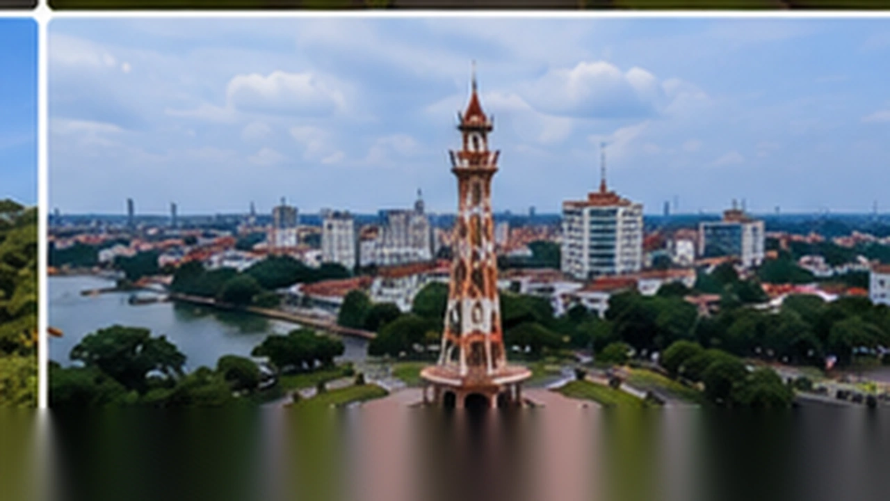 Pemandangan kawasan perkotaan dan lanskap Kota Pekanbaru